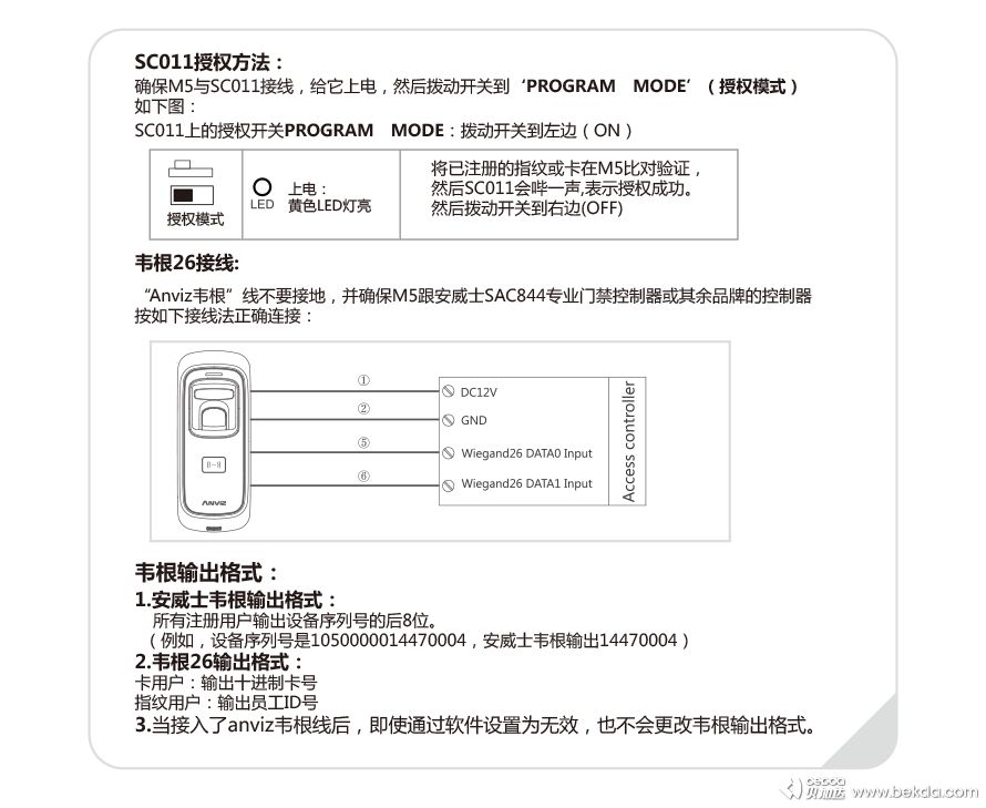 M5門禁安全模塊授權方法